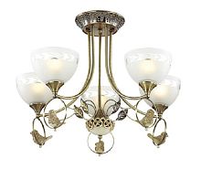 Люстра потолочная пятирожковая Lumion LN17 246 E27 220В Бронза картинка 